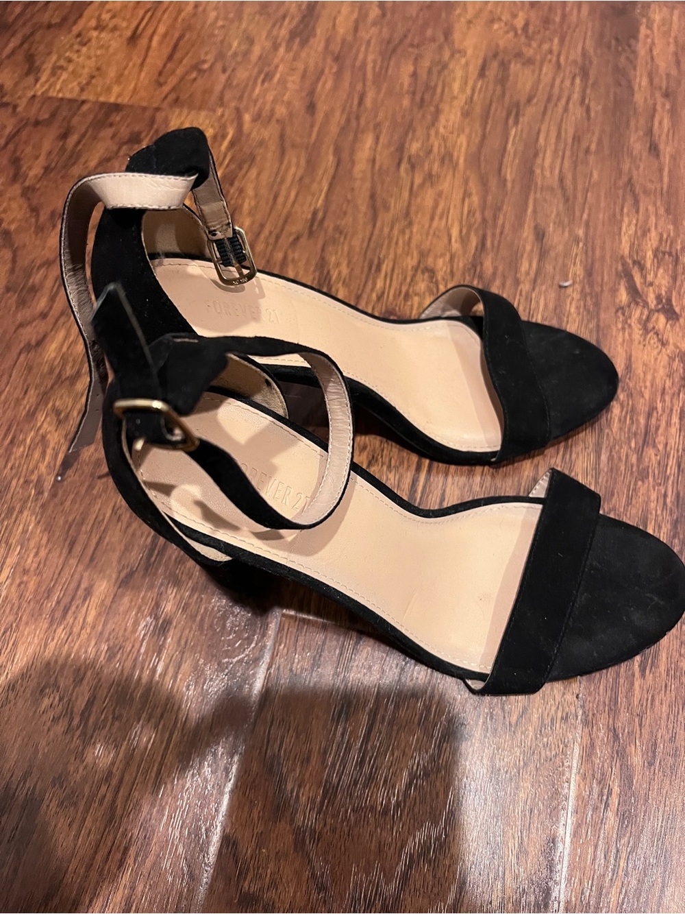 Classic Black Ankle-Strap Women's Sandals